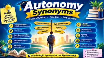 Autonomy Synonyms