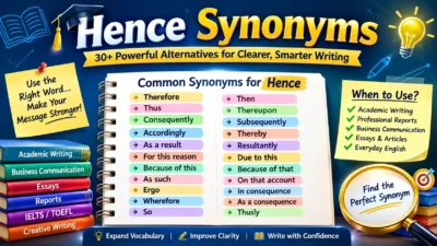 Hence Synonyms