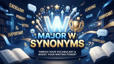 Major W Synonyms