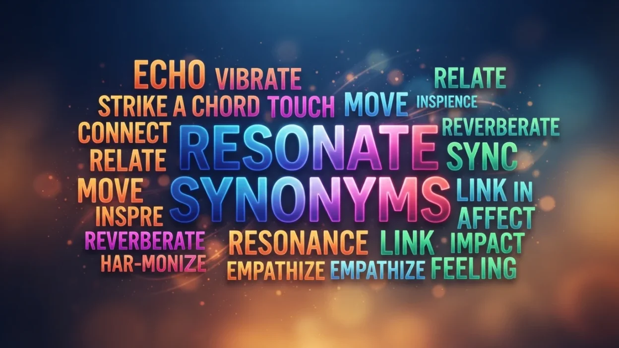 Resonate Synonyms