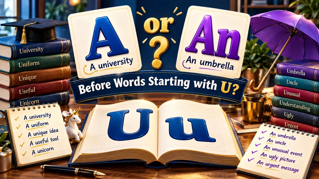 A or An Before Words Starting With U