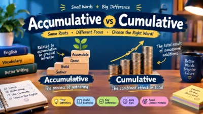 Accumulative vs Cumulative