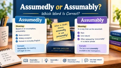 Assumedly or Assumably