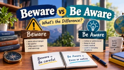 Beware vs Be Aware