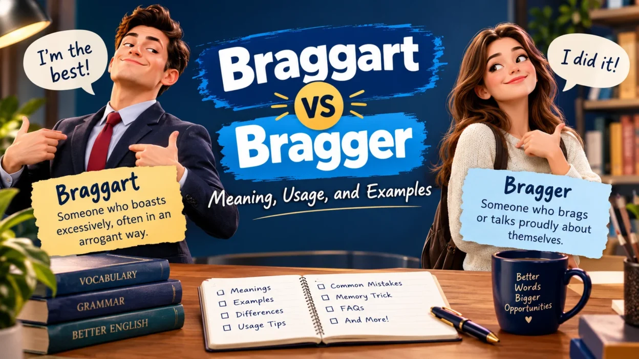 Braggart vs Bragger