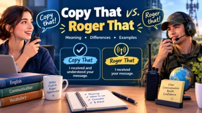 Copy That vs. Roger That