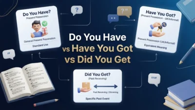 Do You Have vs Have You Got vs Did You Get