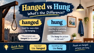 Hanged vs Hung