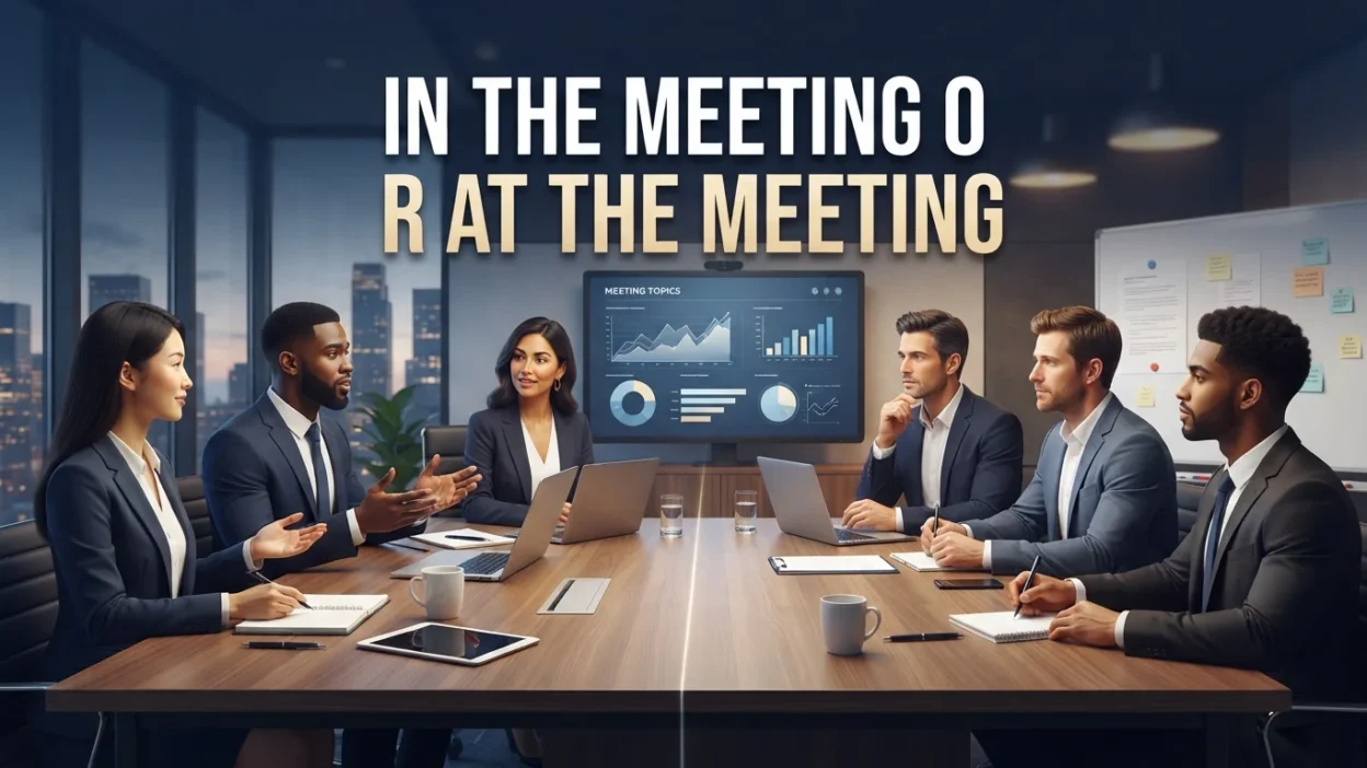 In the Meeting or At the Meeting