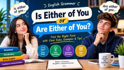 Is Either of You or Are Either of