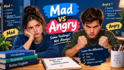 Mad vs Angry