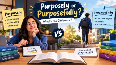 Purposely or Purposefully