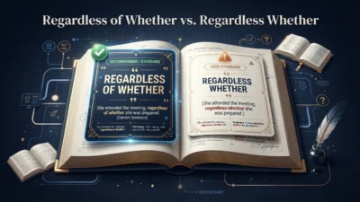 Regardless of Whether or Regardless Whether