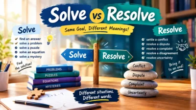 Solve vs Resolve
