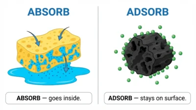 Adsorb vs Absorb