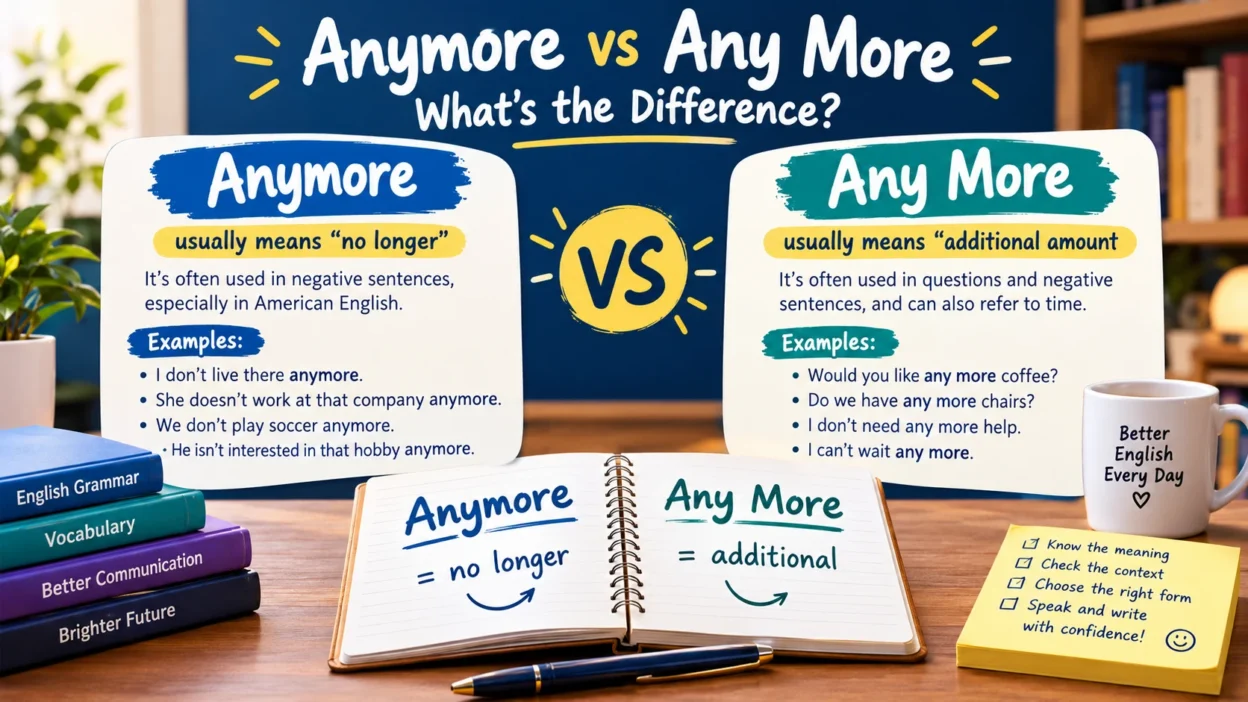Anymore vs Any More