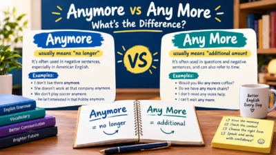 Anymore vs Any More
