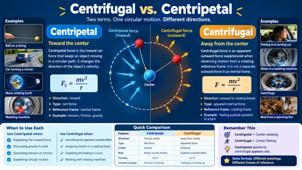Centrifugal vs. Centripetal