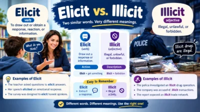 Elicit vs. Illicit